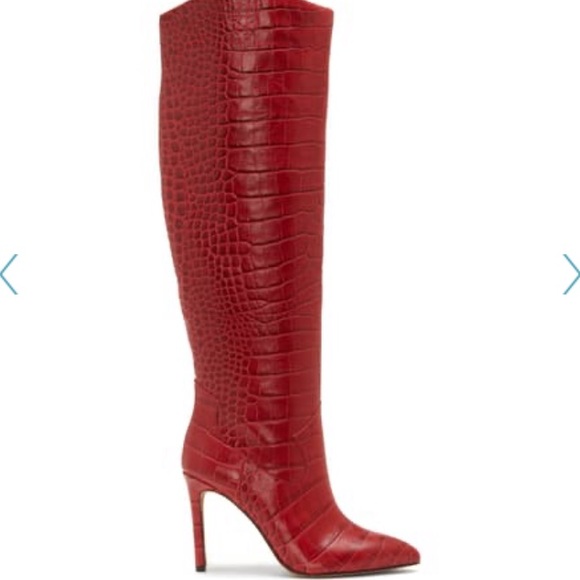 Vince Camuto kervana Croc Knee High Boot Bullseye - Picture 3 of 16